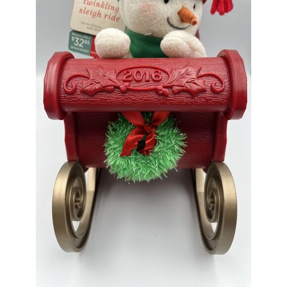 Hallmark Twinkling Sleigh Ride Jingle Pals Sound Lights & Motion 2016 Tags - Picture 5 of 8